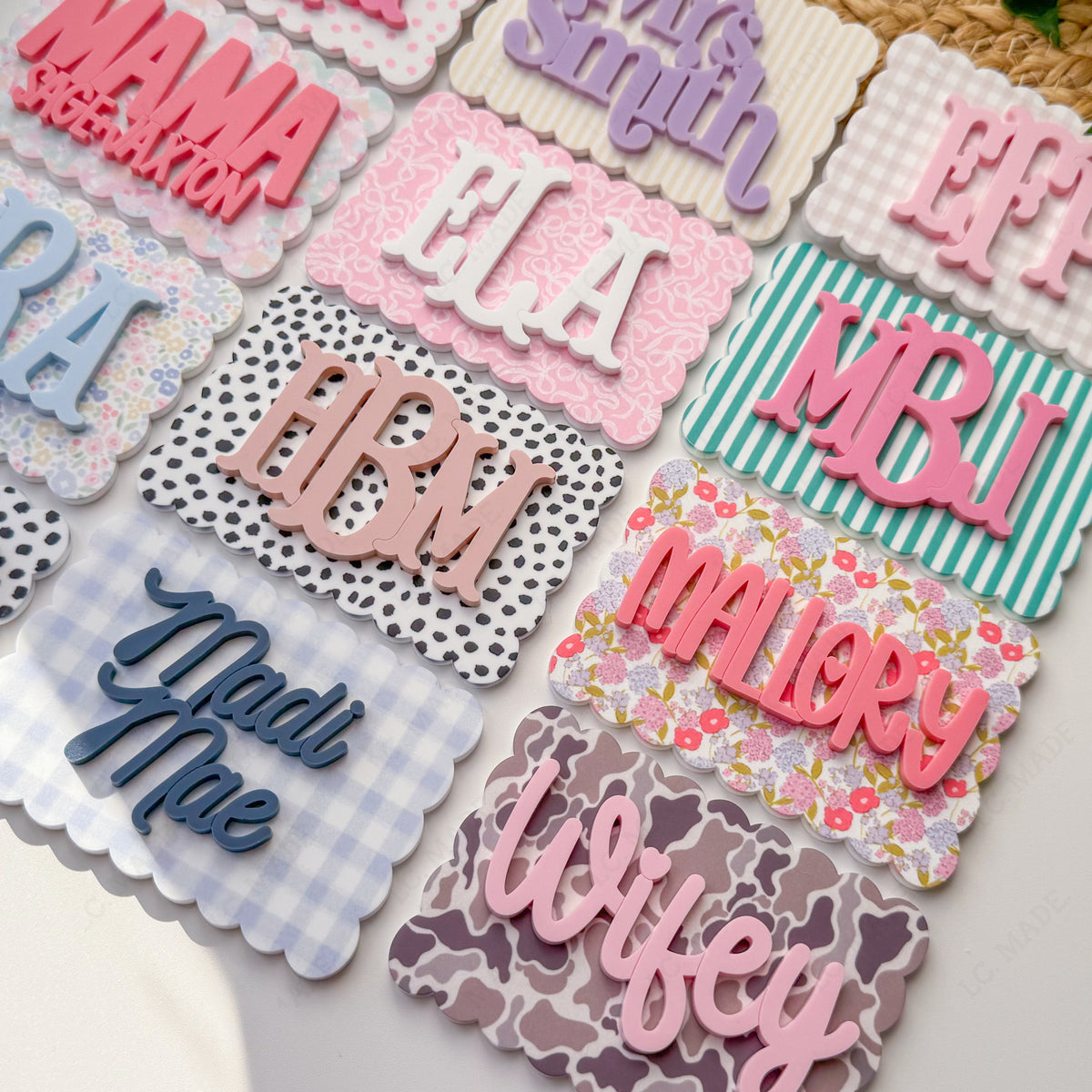 Personalized Yeti Patch, Custom Acrylic Yeti Camino Patch, Personalized Yeti Bag Charms, Yeti Bag Tags, Monogram Patch, Yeti Cooler Patch