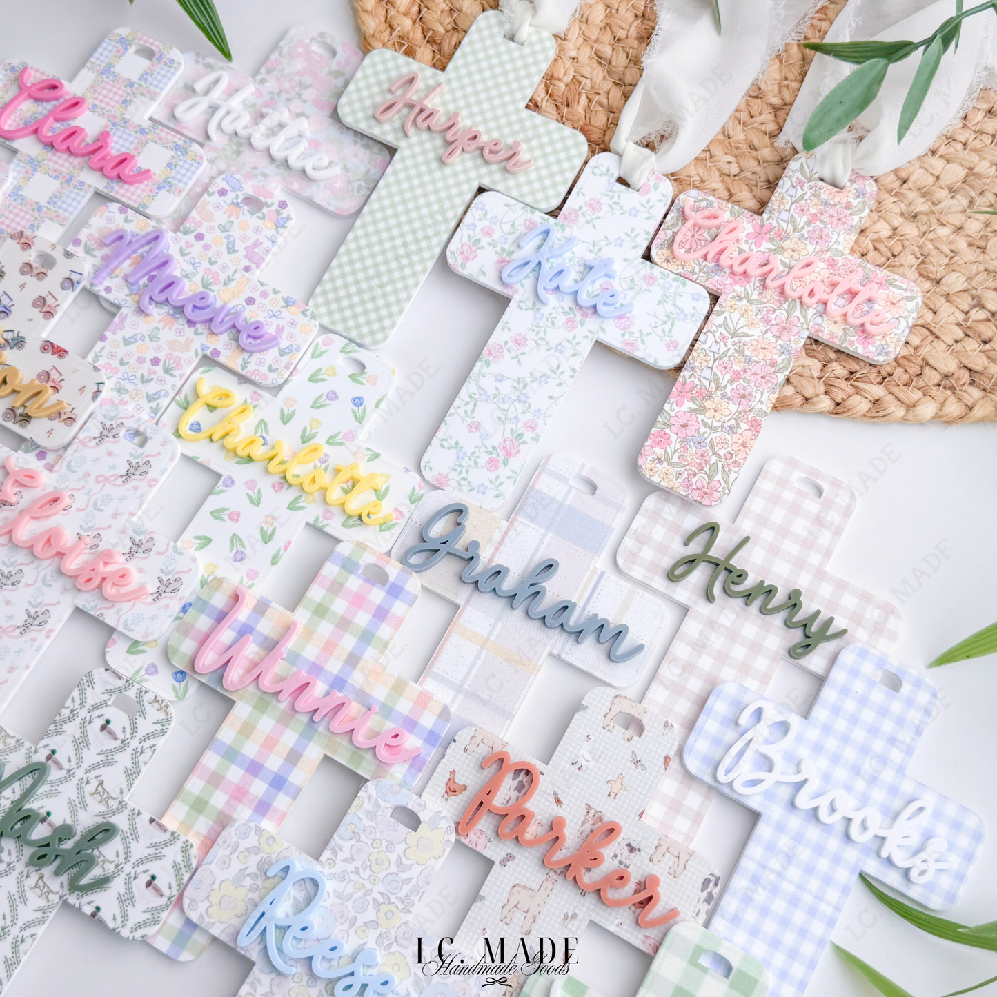 Easter Cross Basket Tag