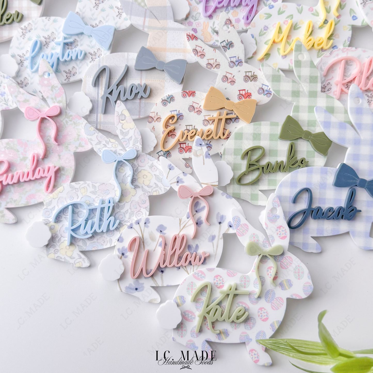 Easter Bunny Basket Tag