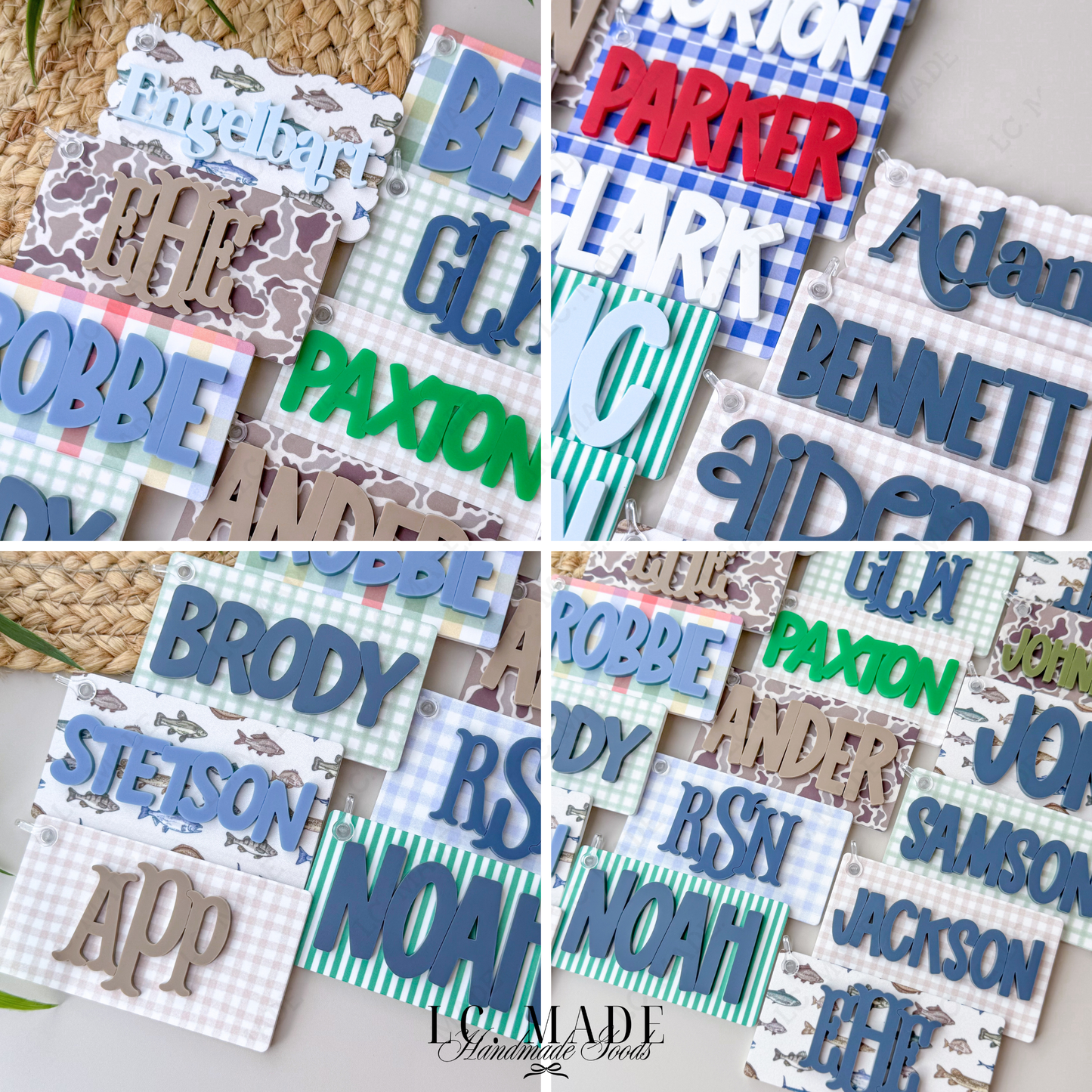 Personalized Pattern Bag Tag | Custom Keychain | Acrylic Name Tag | Diaper Bag Tag