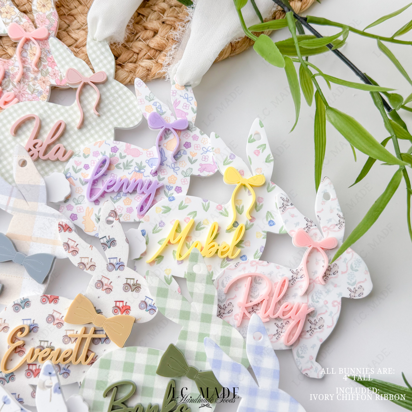 Easter Bunny Basket Tag