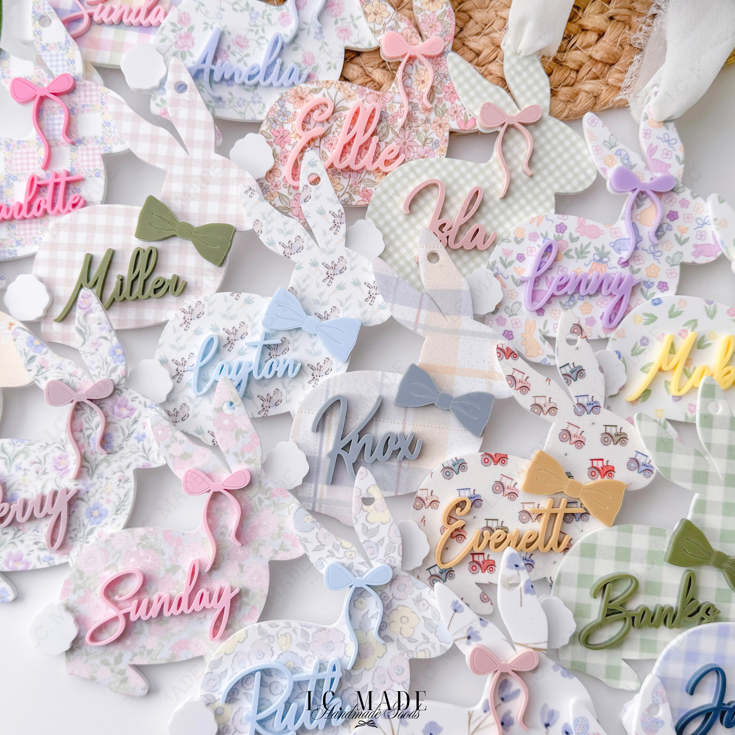 Easter Bunny Basket Tag
