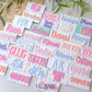 Personalized Pattern Bag Tag | Custom Keychain | Acrylic Name Tag | Diaper Bag Tag