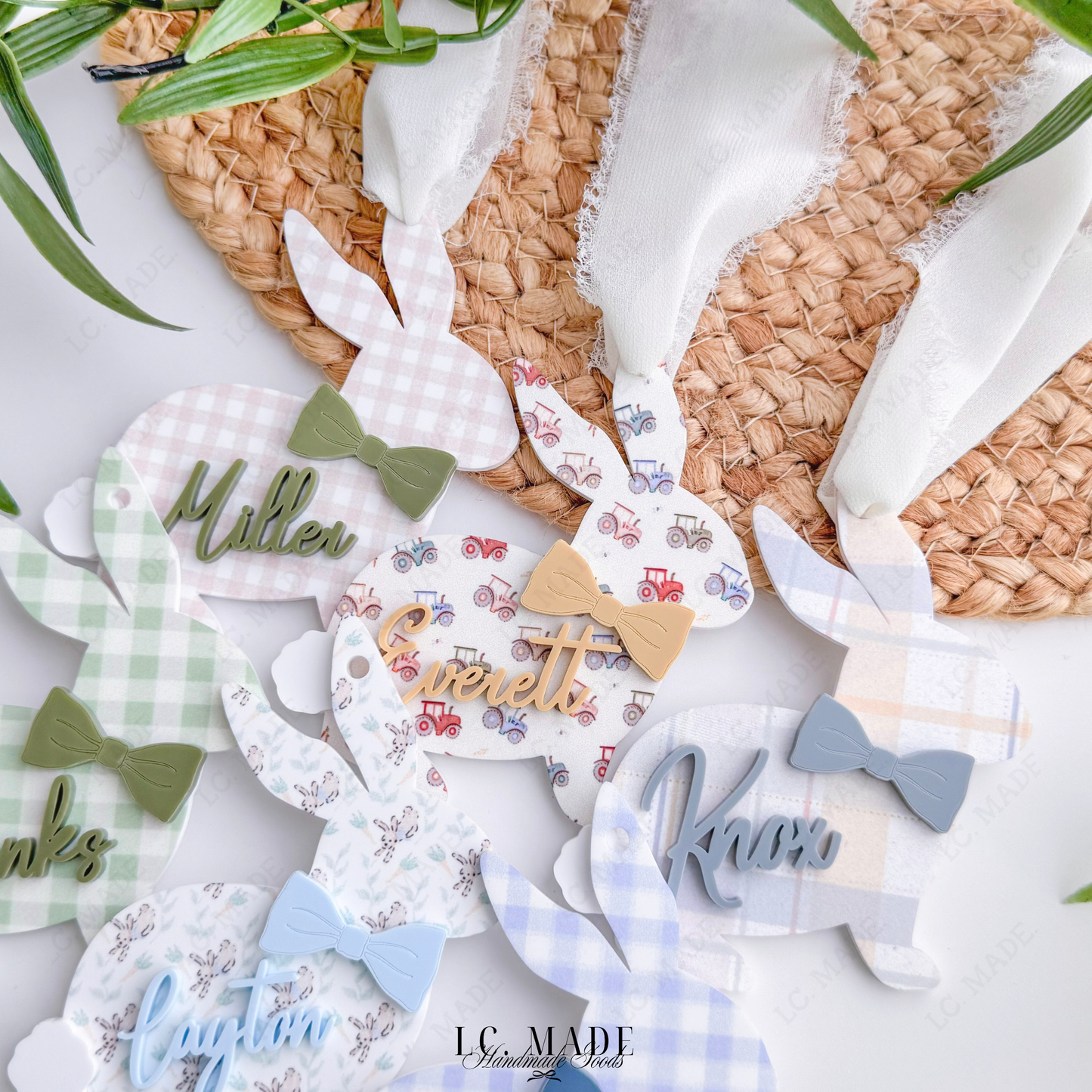 Easter Bunny Basket Tag
