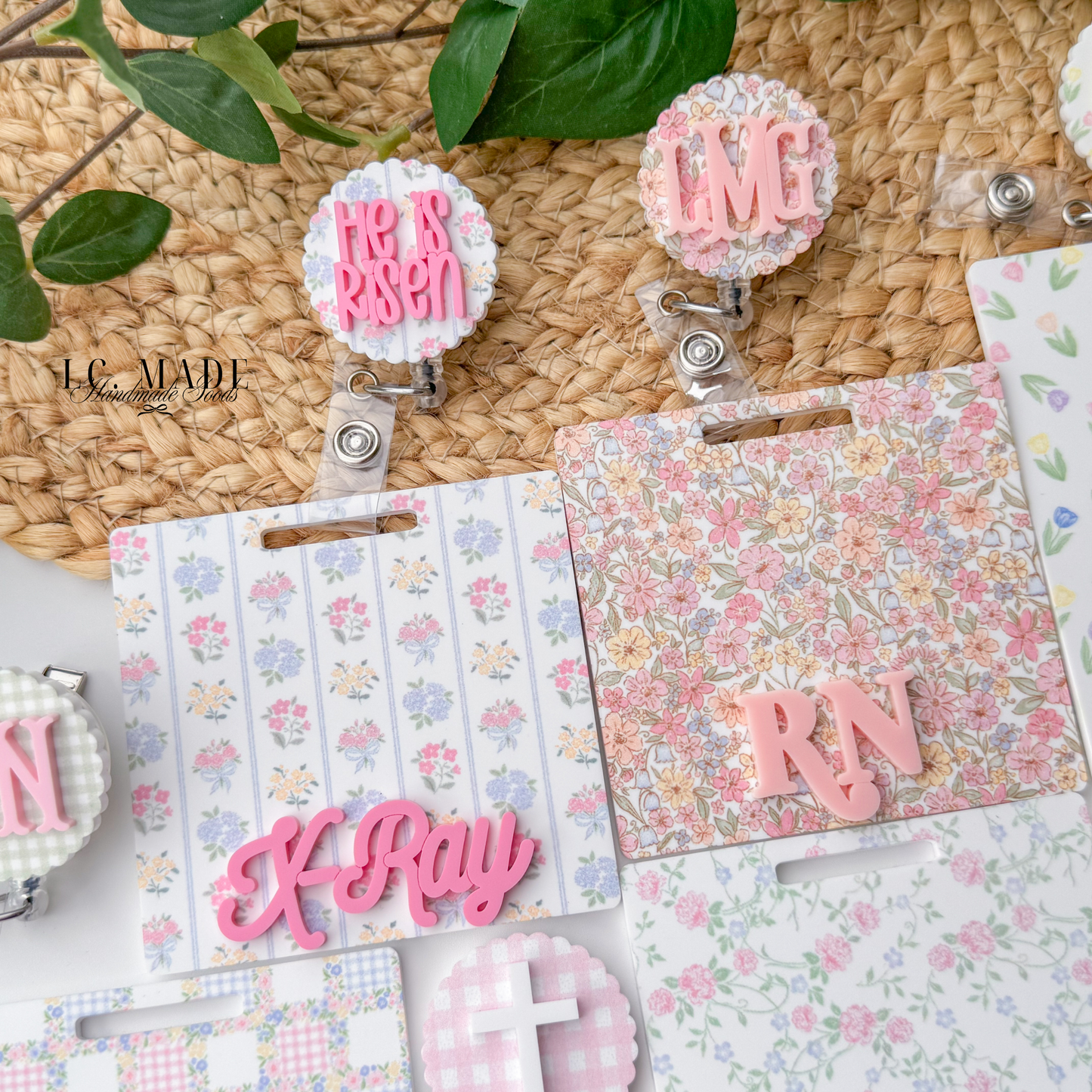 Spring Collection | Personalized Badge Buddy | Badge Reel