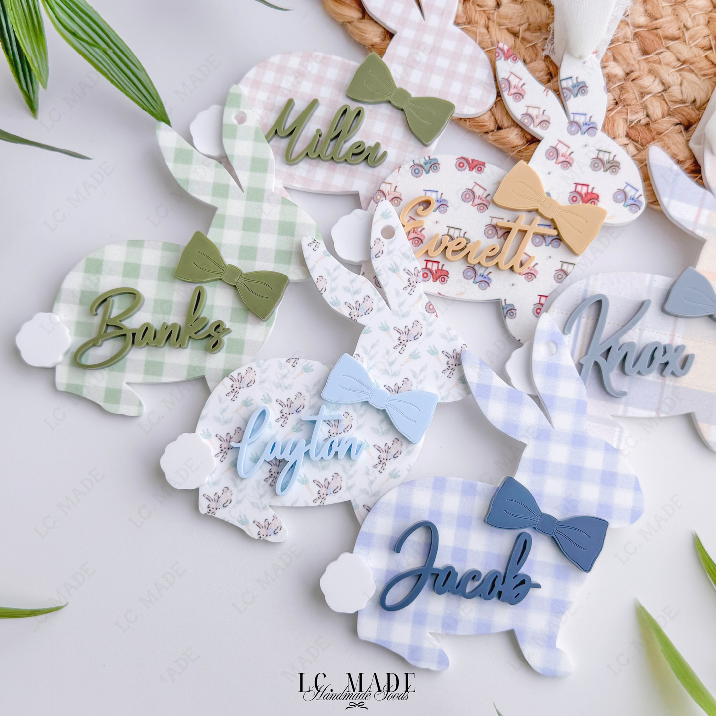 Easter Bunny Basket Tag