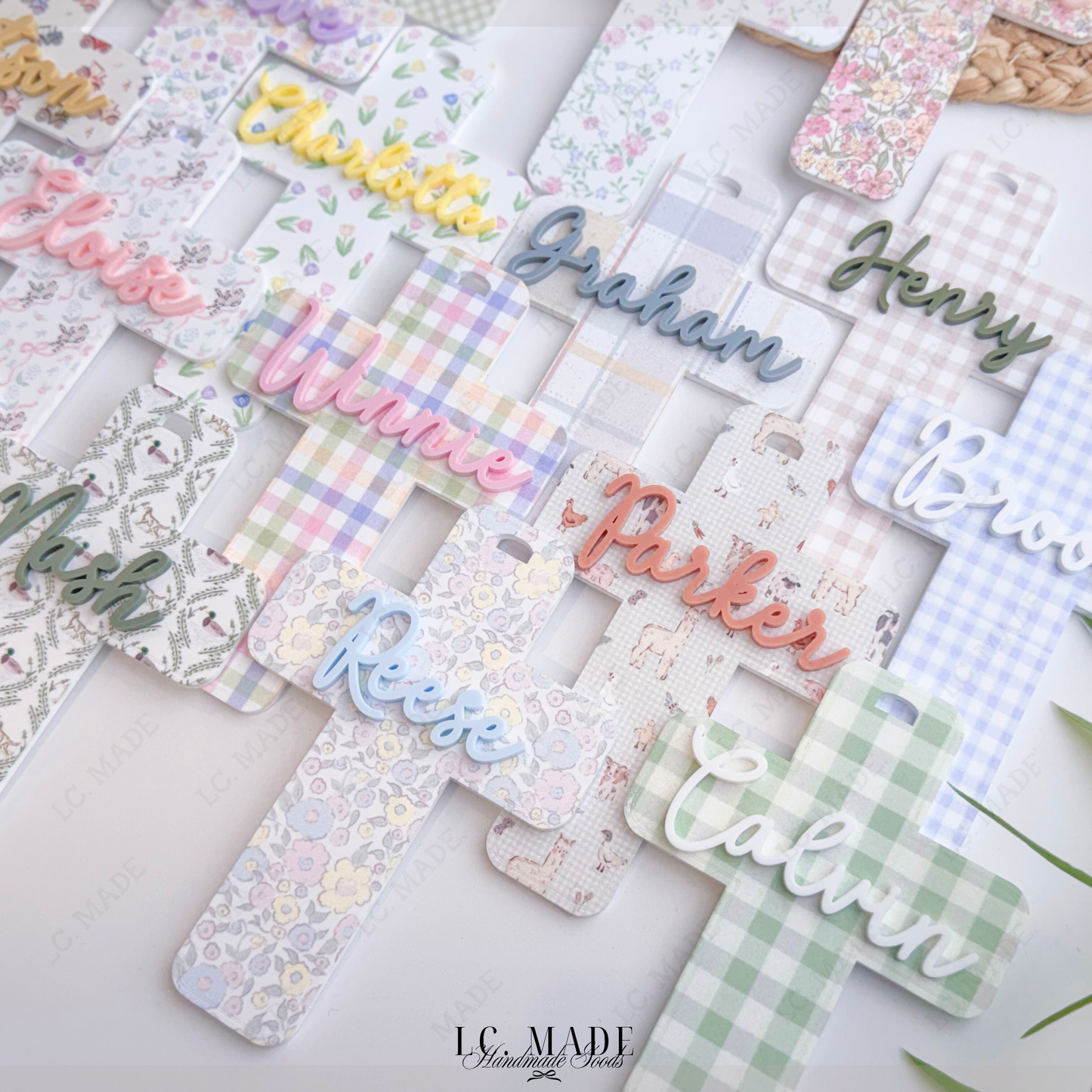 Easter Cross Basket Tag