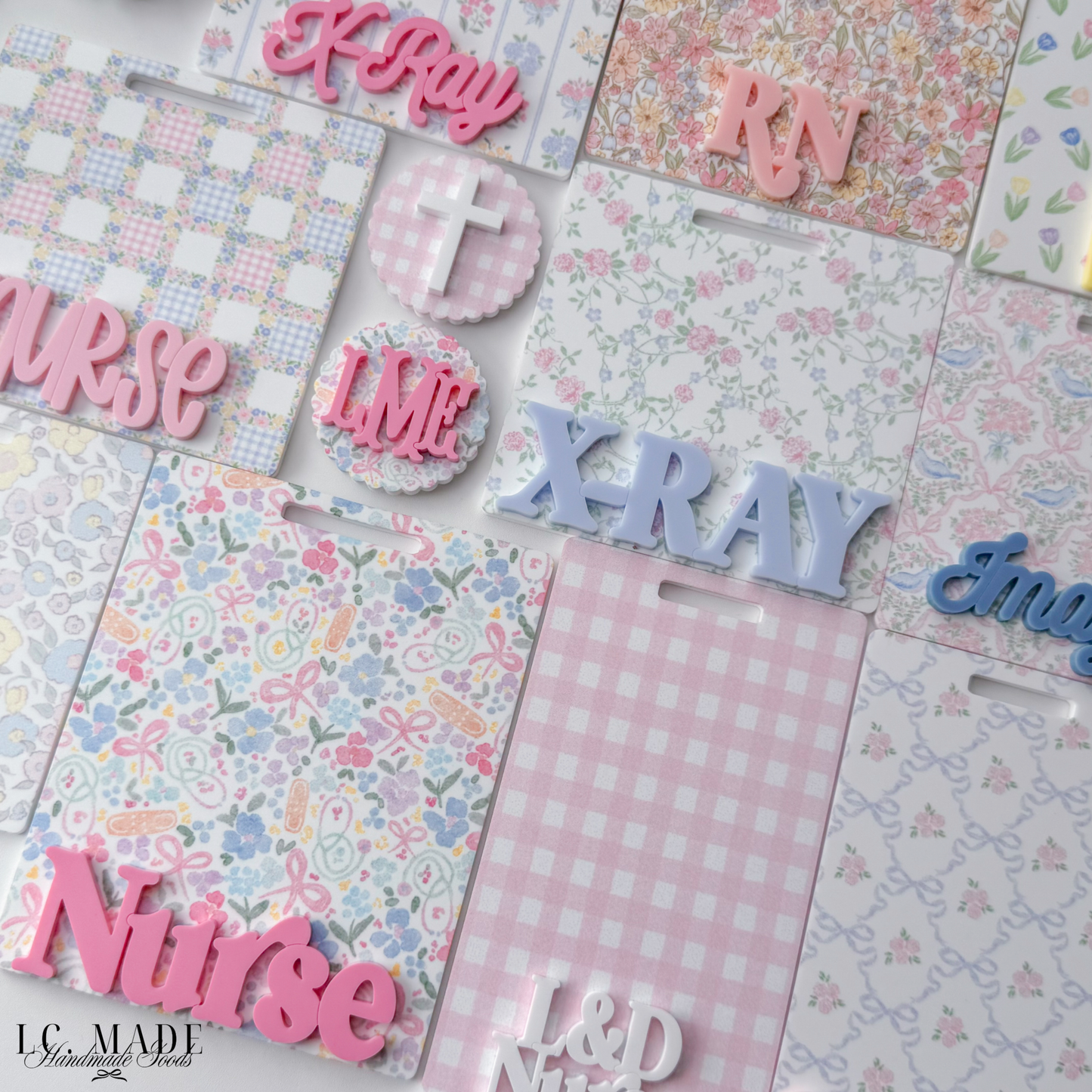 Spring Collection | Personalized Badge Buddy | Badge Reel