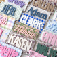 Personalized Pattern Bag Tag | Custom Keychain | Acrylic Name Tag | Diaper Bag Tag