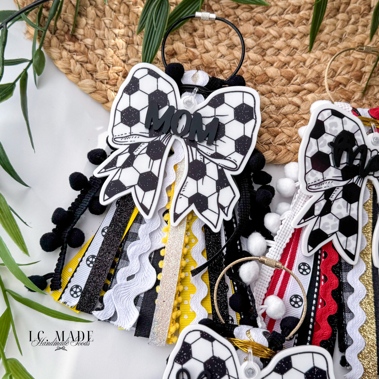 Sports Bag Ribbon Tassel | Baseball | Softball | Soccer | Football | Volleyball | Sports Bag Tag