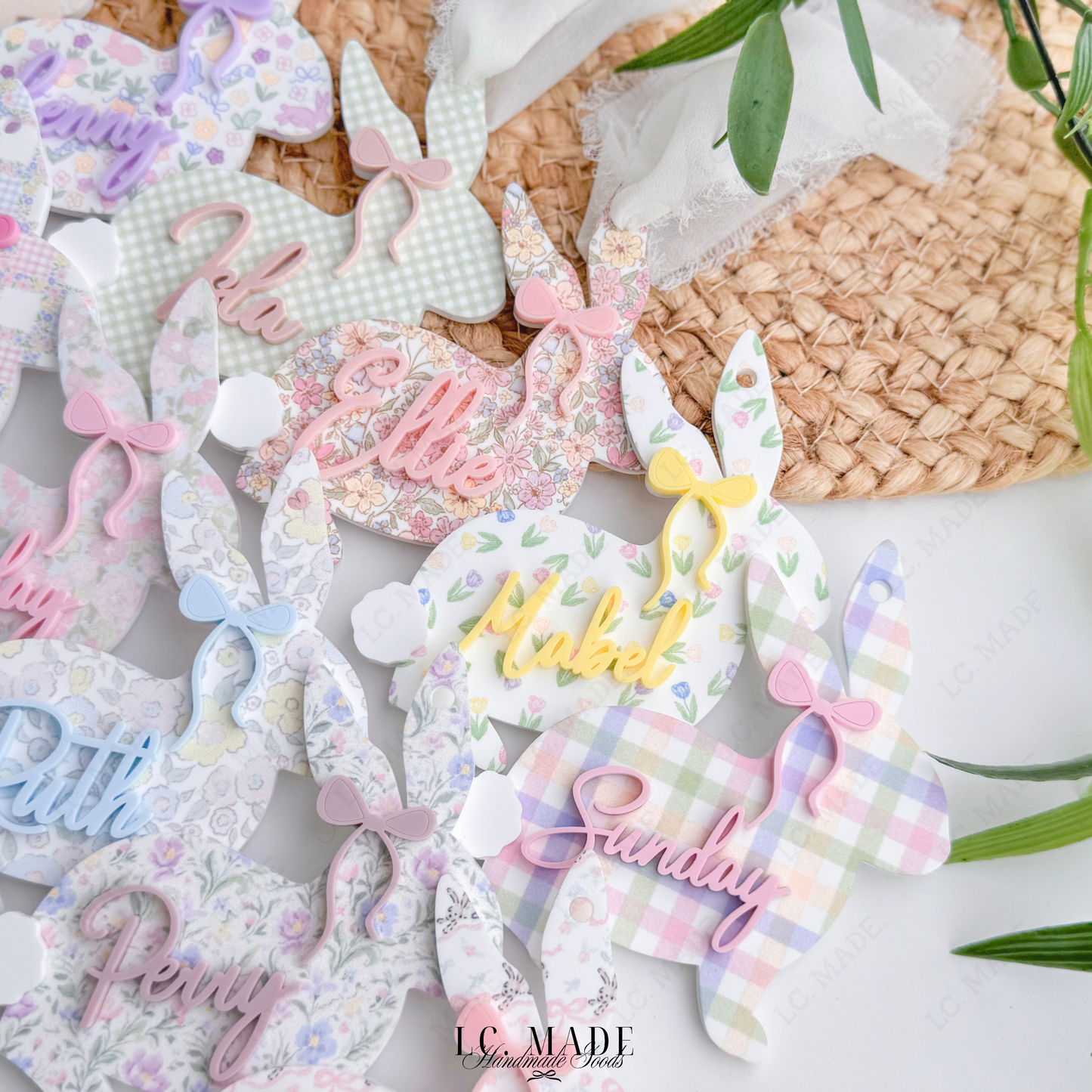 Easter Bunny Basket Tag
