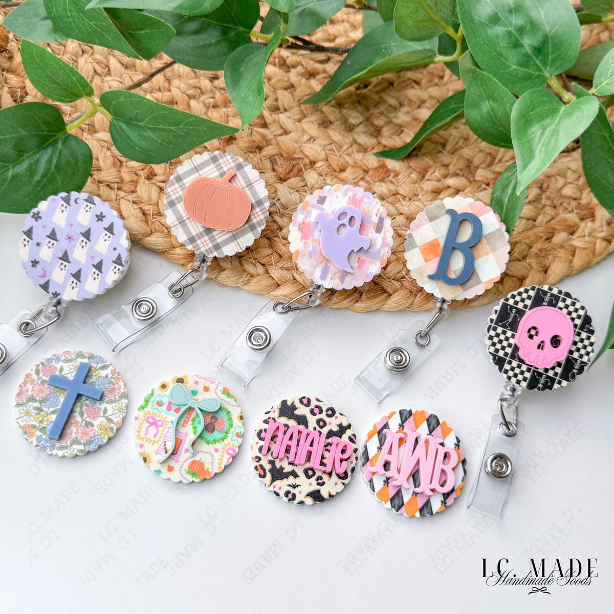 NEW Fall Halloween Badge Buddy and Badge Reels, Pumpkin ID Badge Holder, Fall Skull Ghost Badge Reels, Spooky Nurse Badge Buddy, Xray Reel