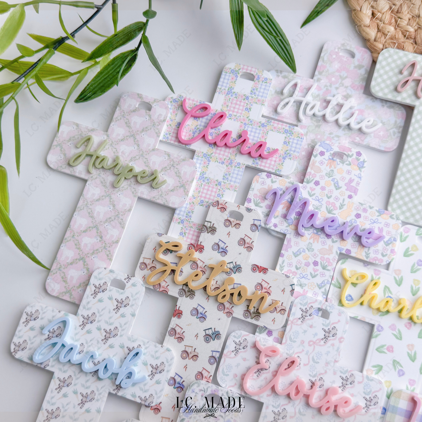 Easter Cross Basket Tag