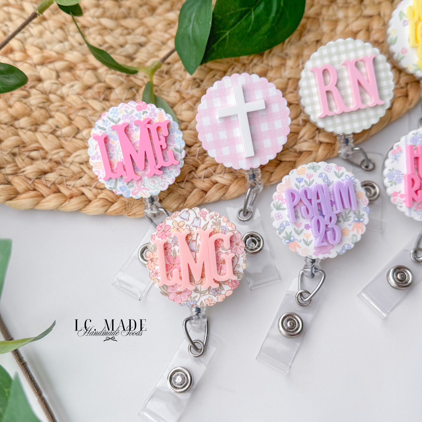 Spring Collection | Personalized Badge Buddy | Badge Reel