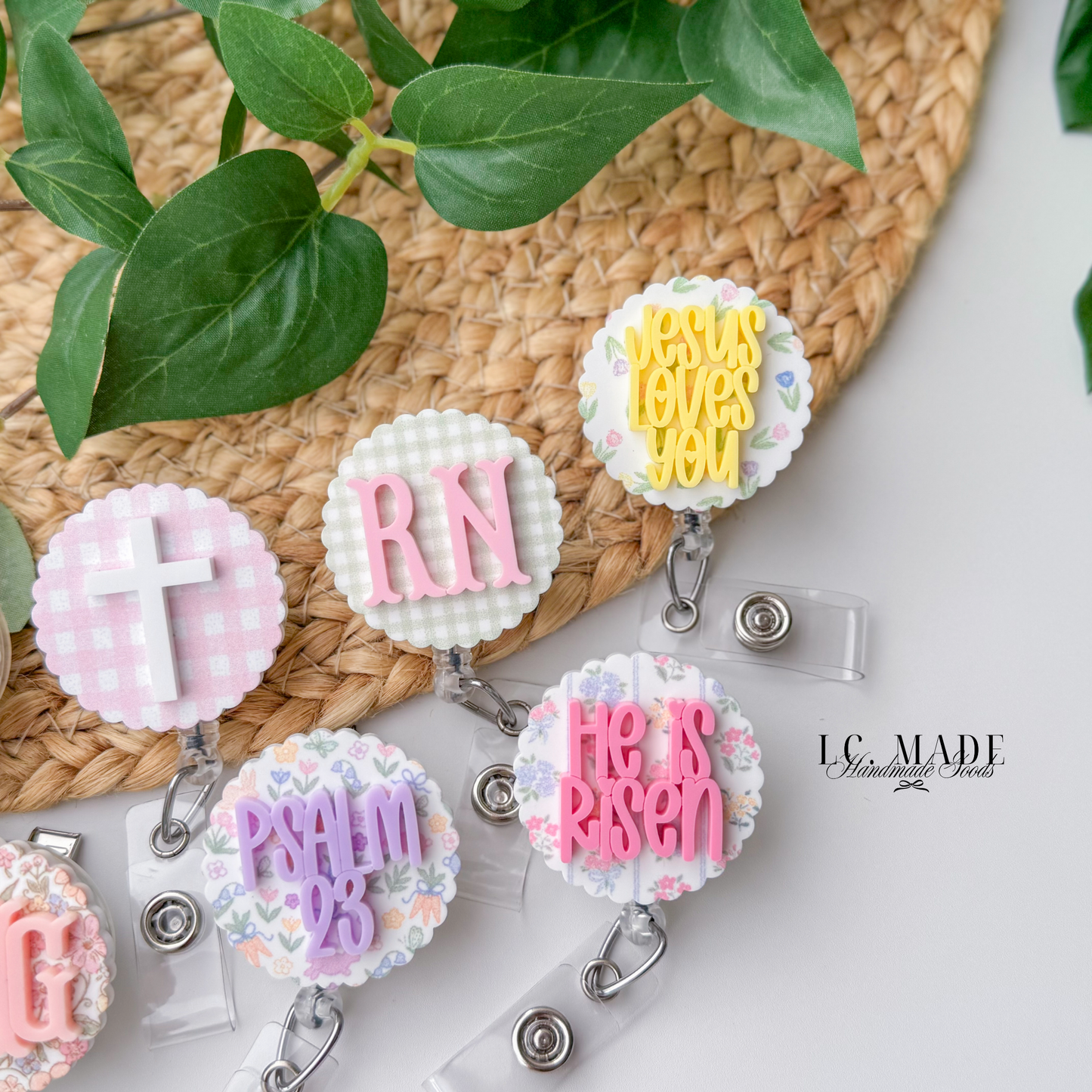 Spring Collection | Personalized Badge Buddy | Badge Reel