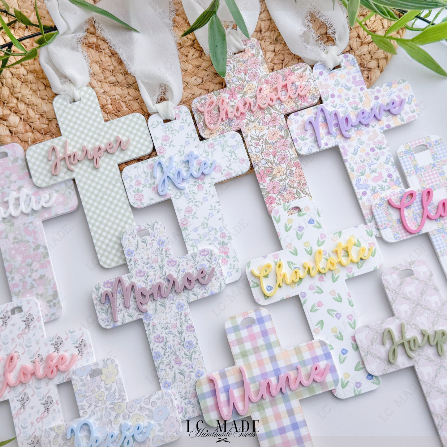 Easter Cross Basket Tag