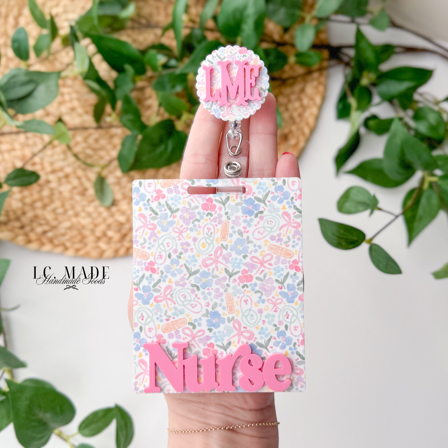 Spring Collection | Personalized Badge Buddy | Badge Reel