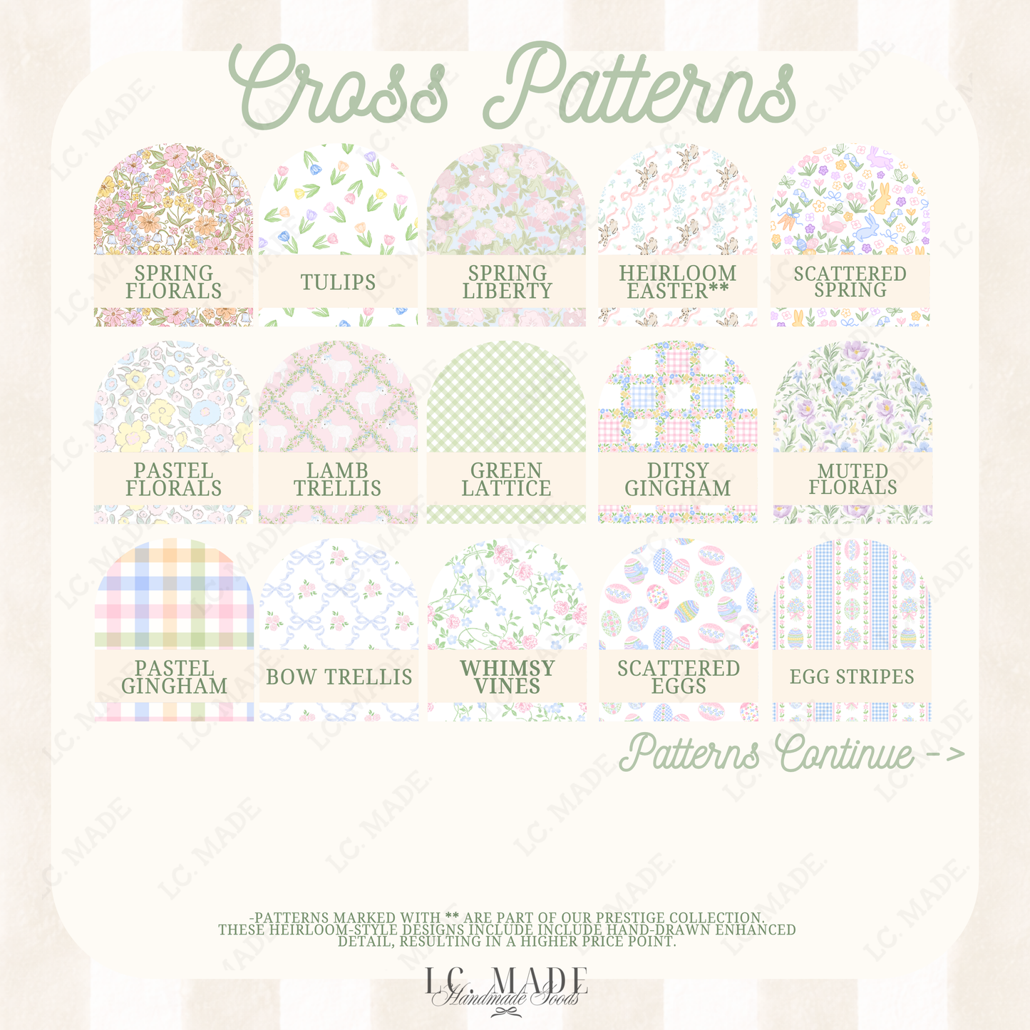 Easter Cross Basket Tag