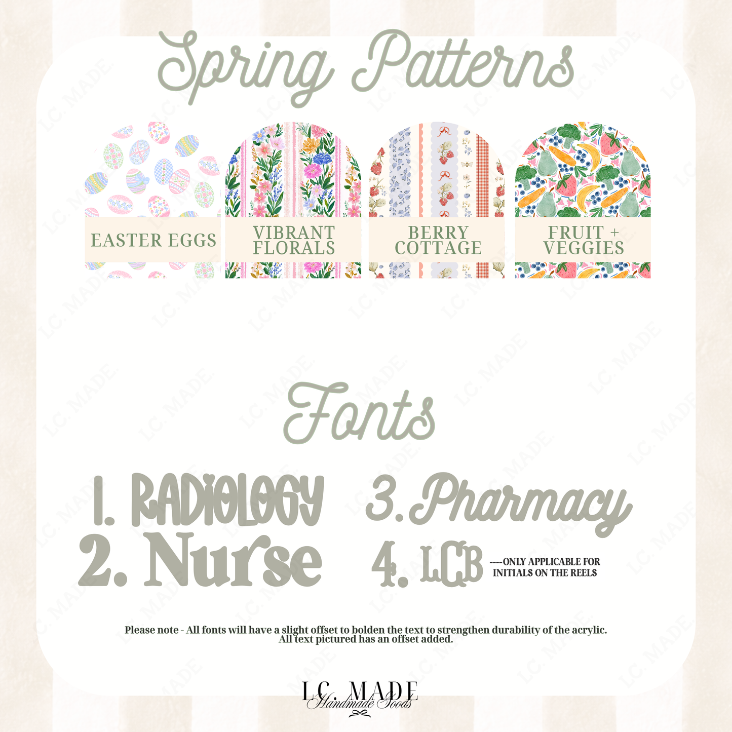 Spring Collection | Personalized Badge Buddy | Badge Reel