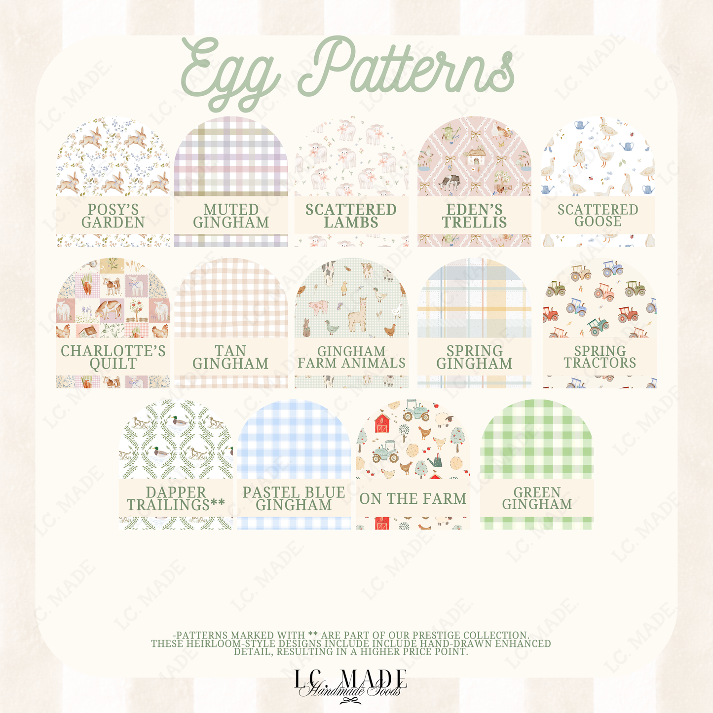 Easter Egg Basket Tag