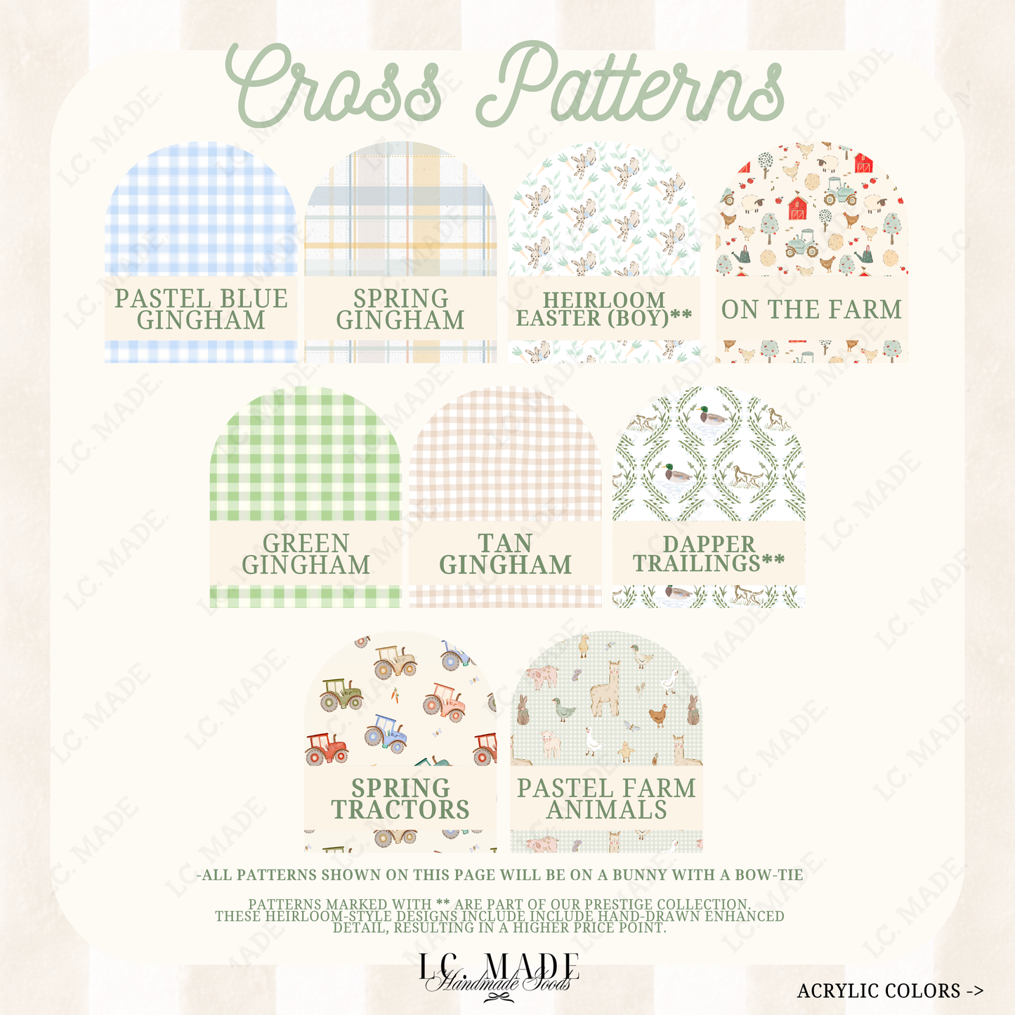 Easter Cross Basket Tag