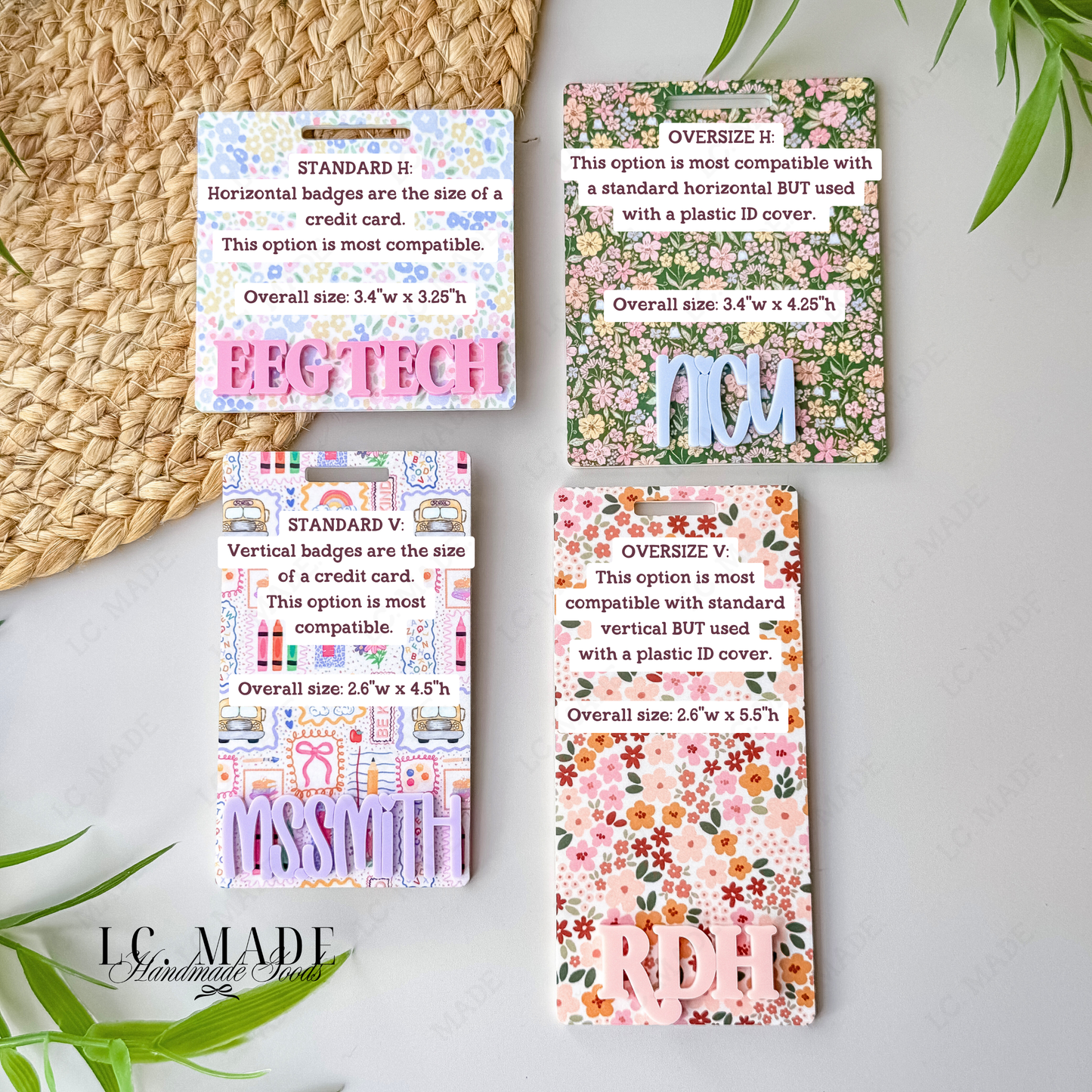 Spring Collection | Personalized Badge Buddy | Badge Reel