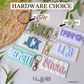 Personalized Pattern Bag Tag | Custom Keychain | Acrylic Name Tag | Diaper Bag Tag
