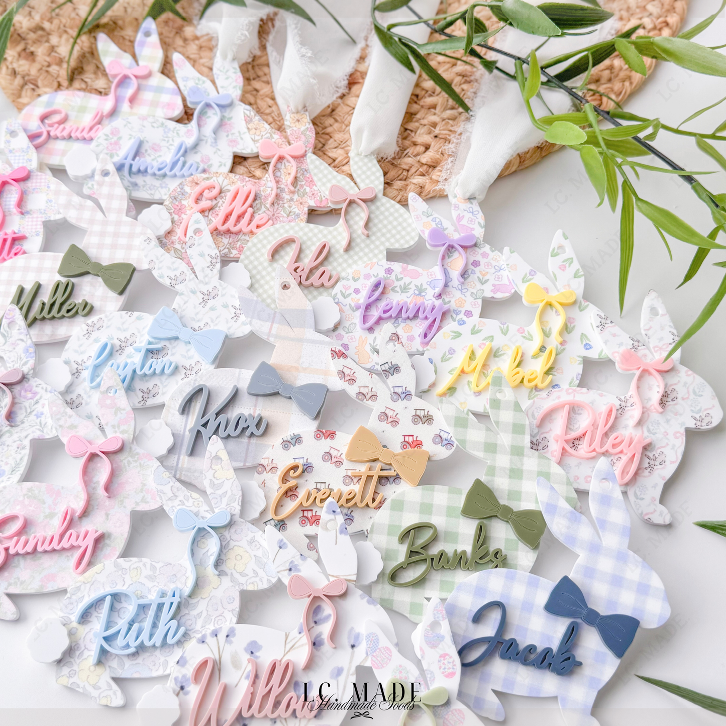 Easter Bunny Basket Tag