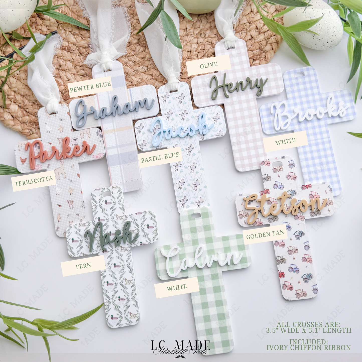 Easter Cross Basket Tag