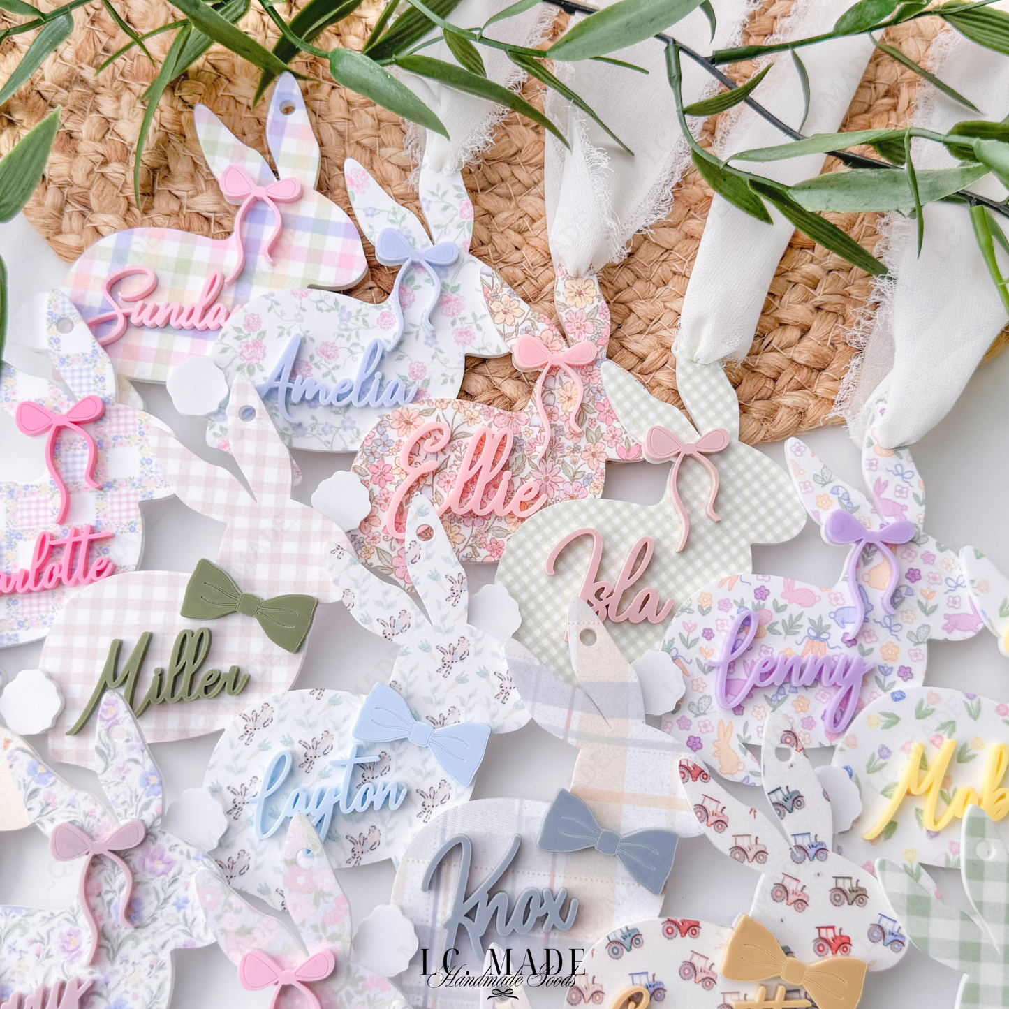 Easter Bunny Basket Tag