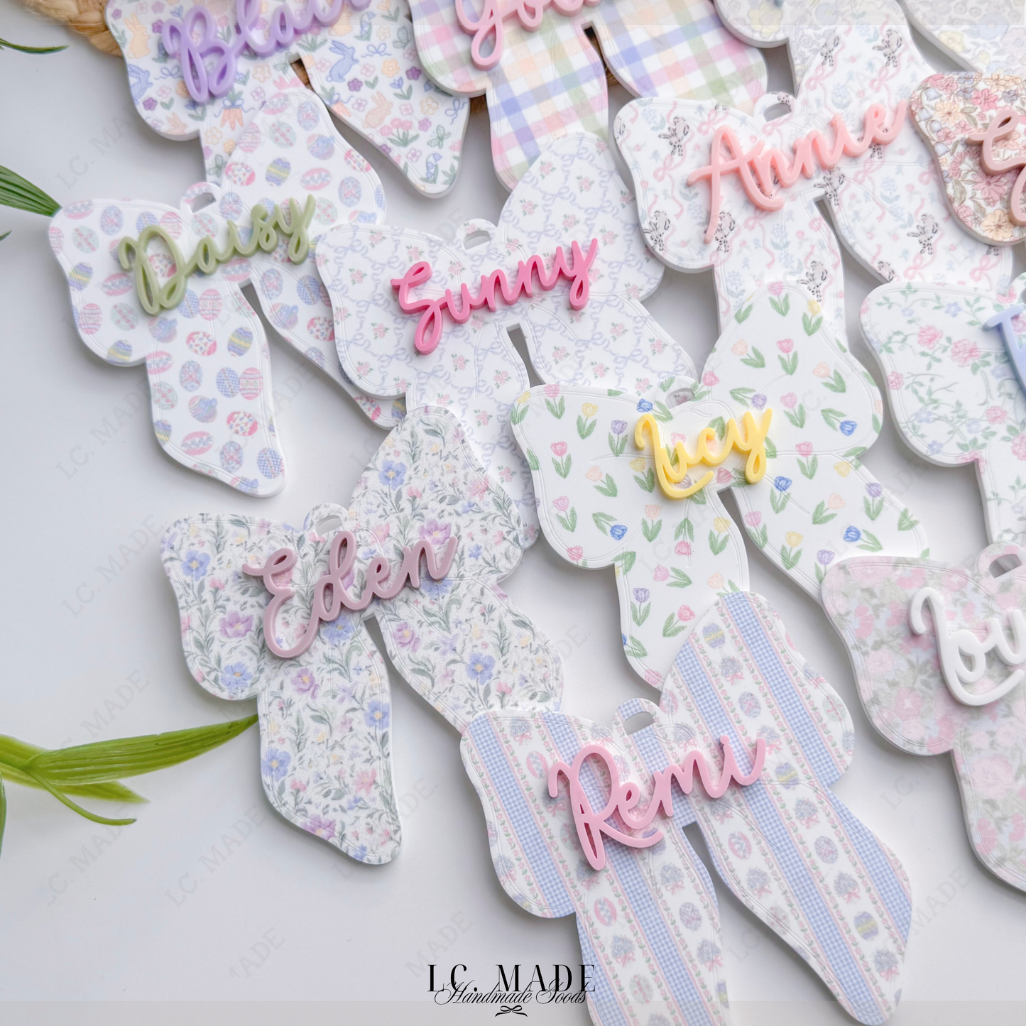 Easter Bow Basket Tag