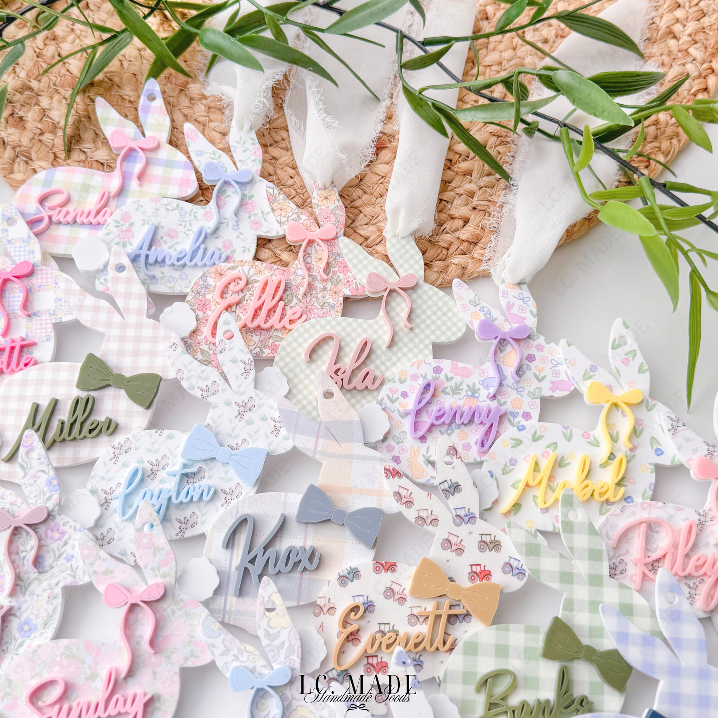 Easter Bunny Basket Tag