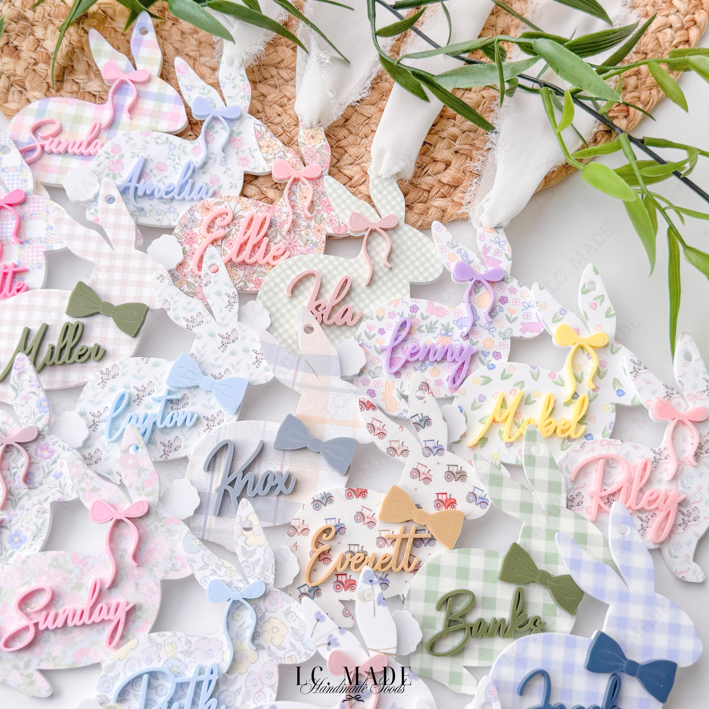 Easter Bunny Basket Tag