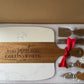 5pc Marble/Wood Cutting Board + Utensil Set