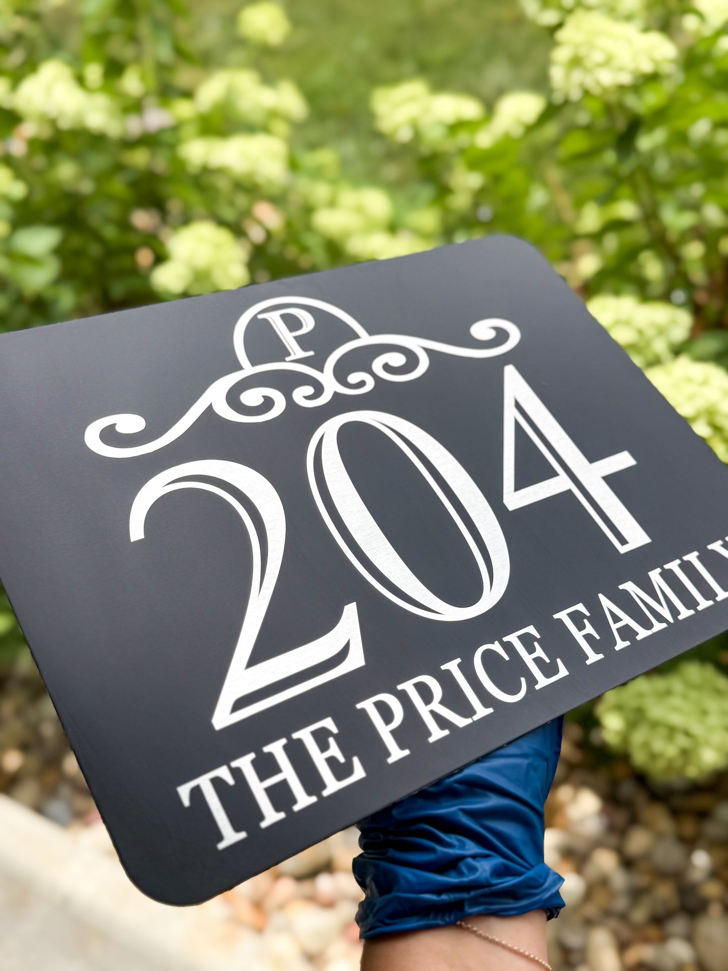 Personalized House Number Sign