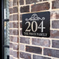 Personalized House Number Sign