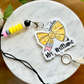 Teacher Lanyard, Personalized, Pencil Bow Lanyard, Acrylic Lanyard, Personalized Teacher Lanyard, Badge Holder, Pencil Lanyard, Teacher Gift
